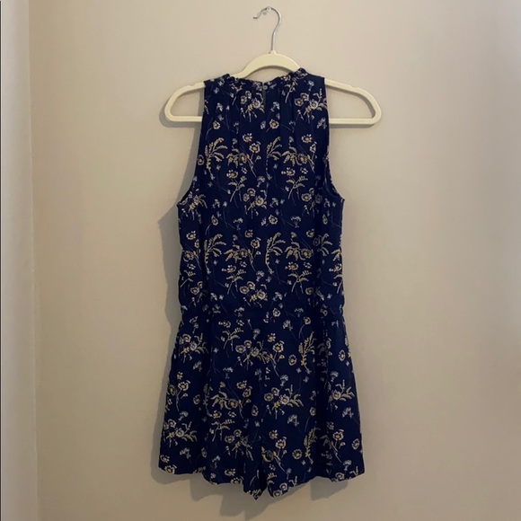 Blue Patterned Romper - Picture 2 of 3